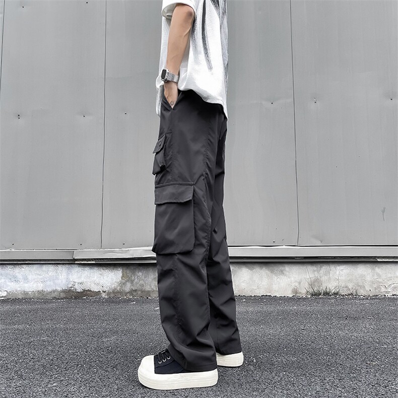 藏蓝色美式机能风工装裤男款夏季薄款防水速干冲锋裤子户外登山裤，男装工装外套，星座505-2（原电商A260-1)