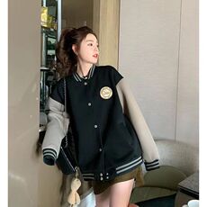 J9927-P40潮复古慵懒风小众外穿棒球服外套，女装短外套，星座617A-2