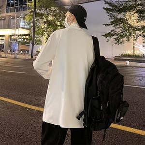 中高领打底衫男士t恤内搭ins上衣服半高领卫衣男生加绒Q02/P32图片