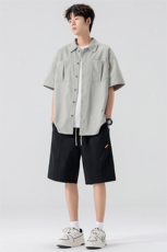 32505-P66大码控108大码夏季男士休闲套装，男装休闲套装，星座209