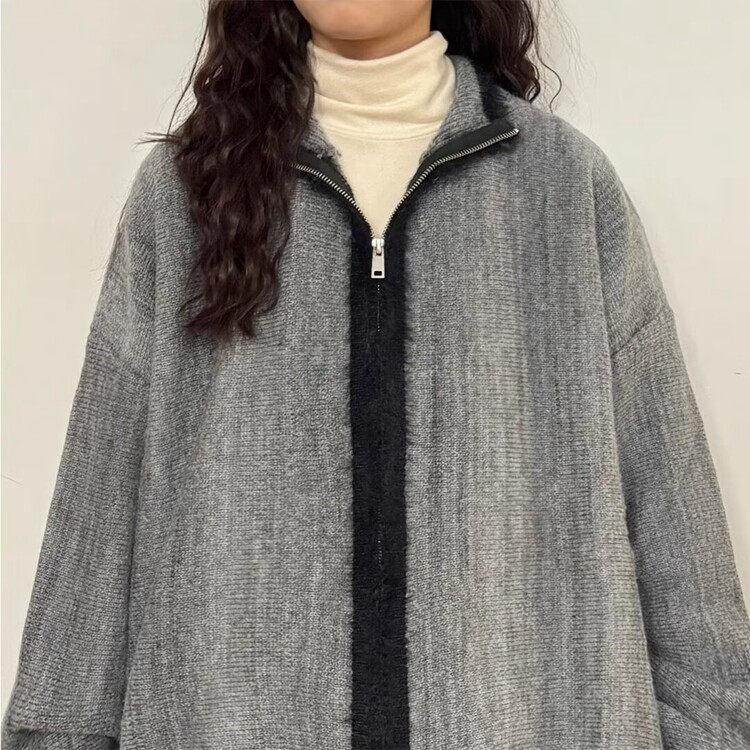 韩版简约刺绣圆领百搭软糯加厚开衫外套女2025春季休闲针织衫毛衣,男装针织衫/毛衣,星座218-8