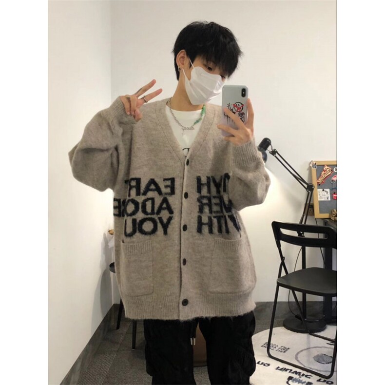 【有货】秋冬高级感慵懒风开衫毛衣男美式针织外套MY452HH-特P58,男装针织衫/毛衣,星座1007（原301D）