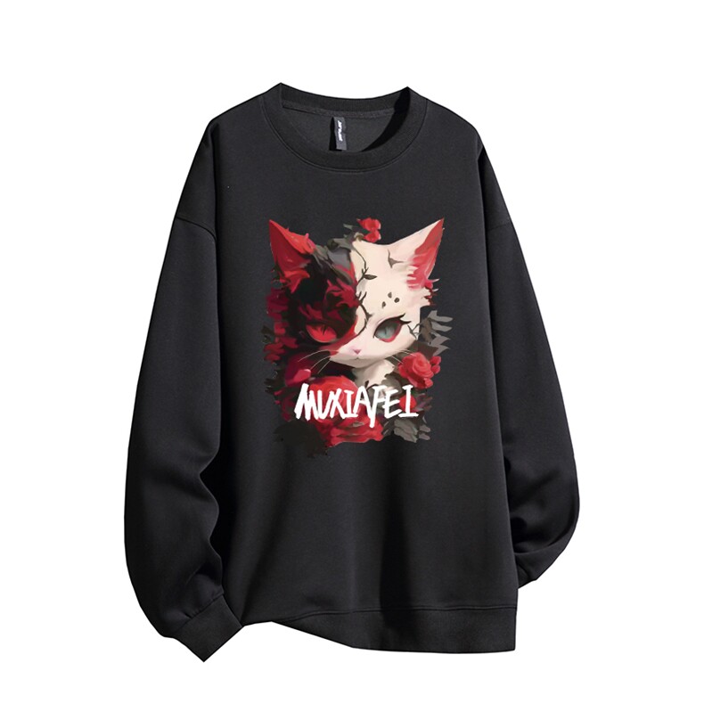 得物供货、复合重磅420克现货圆领卫衣宽松HD019-1-HMY469-P35,男装卫衣,电商019-1