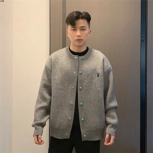 刺绣开衫毛衣外套男2025年秋冬新款高级感情侣针织衫上衣MYX76图片