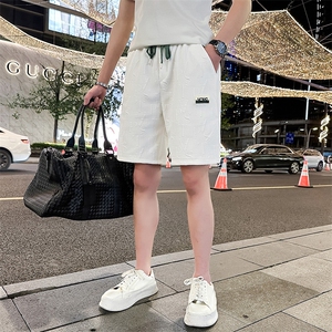 夏季肌理感休闲宽松短裤男潮流薄款       D64-P45图片