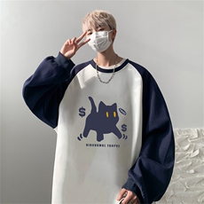 蓝拼白色