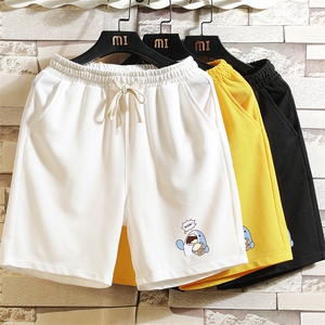 MK37239-P15冰丝短裤男士大码宽松休闲五分裤男运动中裤砖墙,大露背连体裤穿搭图片
