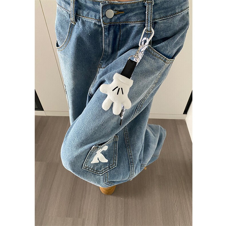 美式复古多口袋弯刀牛仔裤宽松阔腿休闲慵懒垂感长裤N1248，男装牛仔裤，星座1116A（原606A-3）