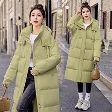 冬季羽绒棉服女2023年新款韩版长款棉袄加厚外套潮，女装棉衣/棉服，雅佳俏