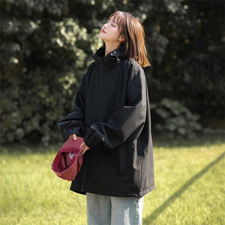 815A-MJ78382-65特秋冬装新款工装服三防冲锋衣外套夹克女模图片