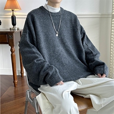 2024冬季宽松慵懒高级感毛衣男日系复古潮牌针织衫M1676-P50，男装针织衫/毛衣，星座512-4