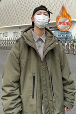 2025冬季新款港风外景大码大口袋羊羔毛棉衣M-5XHM22543-P110，男装棉衣，电商A022