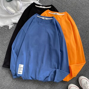 TX3045-P28 纯棉长袖t恤男大码圆领打底衫体恤上衣服图片