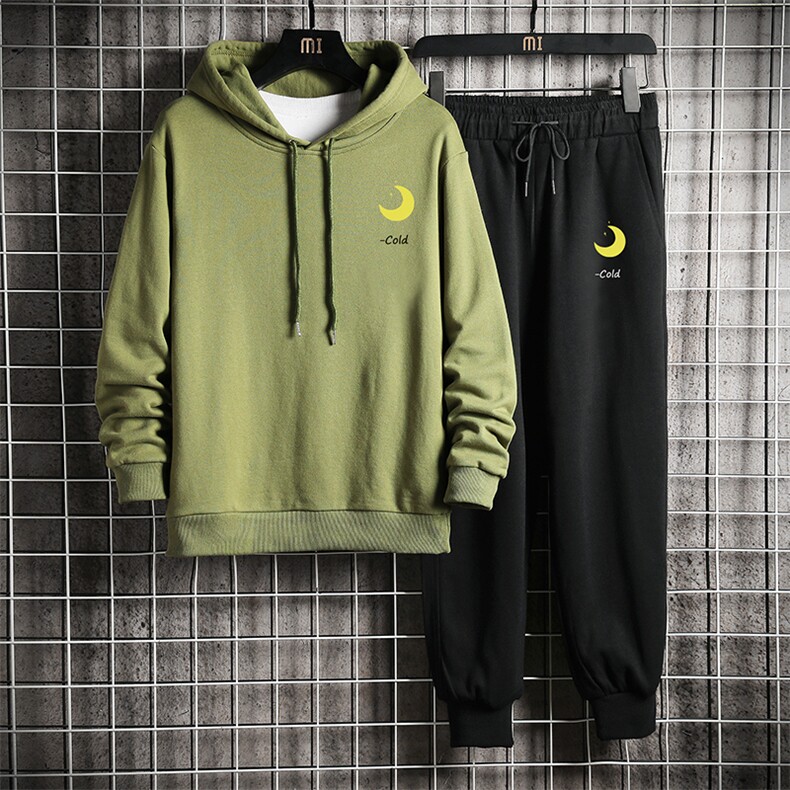 TL8047-P80连帽卫衣套装男运动套装两件套长袖运动服网格挂拍,男装休闲套装,电商A040A