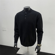 人台假模重磅秋季加厚圆领亨利领百搭休闲针织毛衣M612505TP48，男装针织衫/毛衣，电商A247