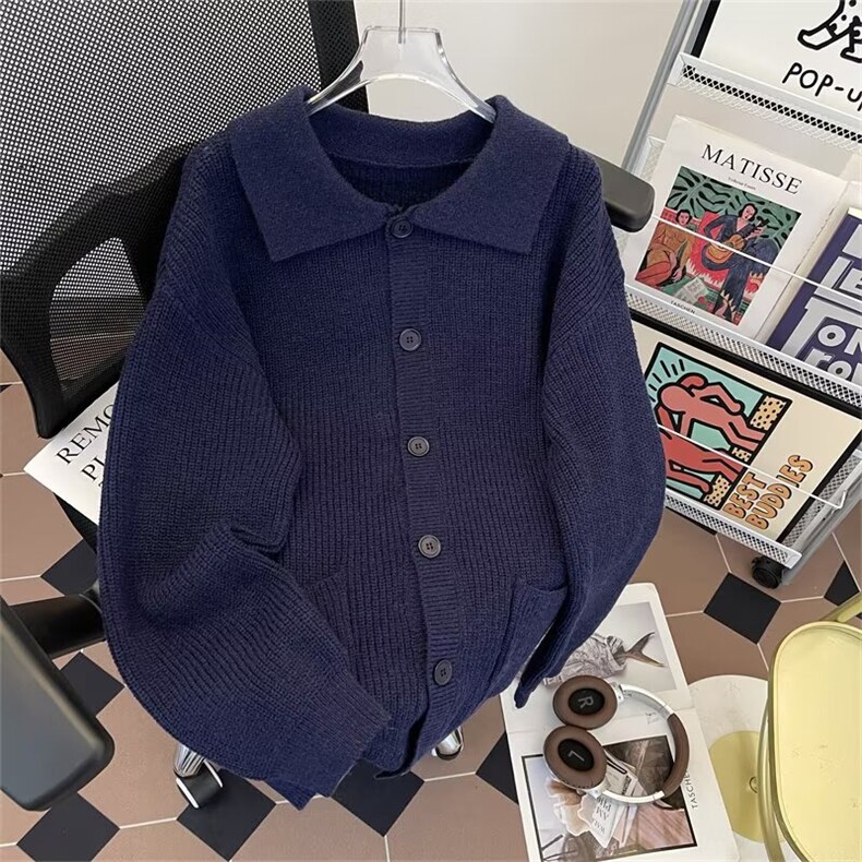 开衫外套毛衫冬款简约新款慵懒日系时尚3390P70，女装短外套，星座410-2