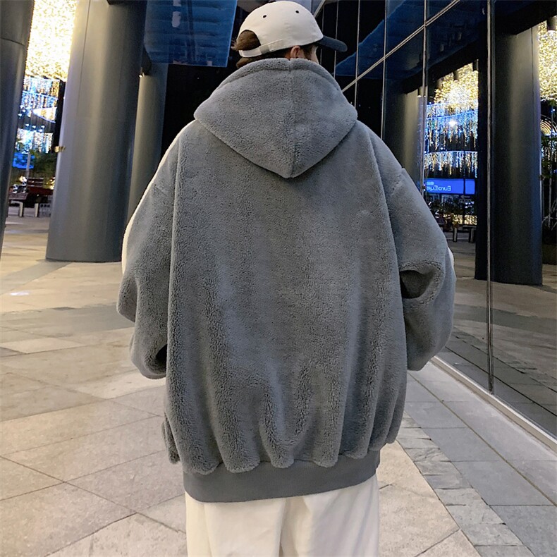 冬装加绒加厚绒里棉衣毛巾绣羊羔绒连帽外套男女919-P110控价158,男装棉衣,电商A441-1