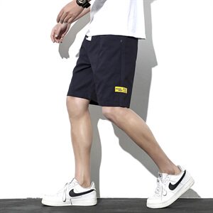 2021夏季 港风ins宽松 大码多口袋五分裤工装短裤男D图片