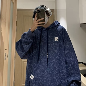 华夫格男潮ins港风潮流连帽卫衣 XW025 P48图片