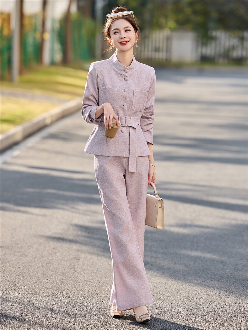 2026春季港新款淑女气质收腰御姐炸街两件套套装,女装套装/套裙,伊仟回