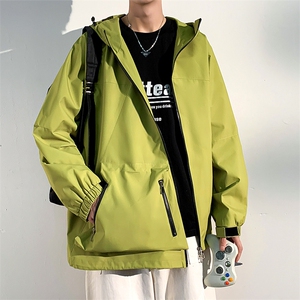 2024春季新款现货户外连帽夹克男 冲锋衣外套JK7704 -P75图片