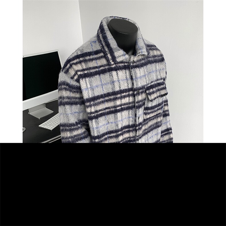 短款呢料呢子夹克 冬季毛呢大衣 XZ514-2-F008-常规P100 加棉P125图片