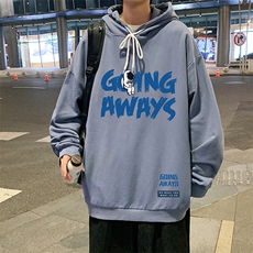 WY2230-P35纯棉连帽卫衣男大码运动帽衫宽松薄外套男，男装卫衣，电商A040
