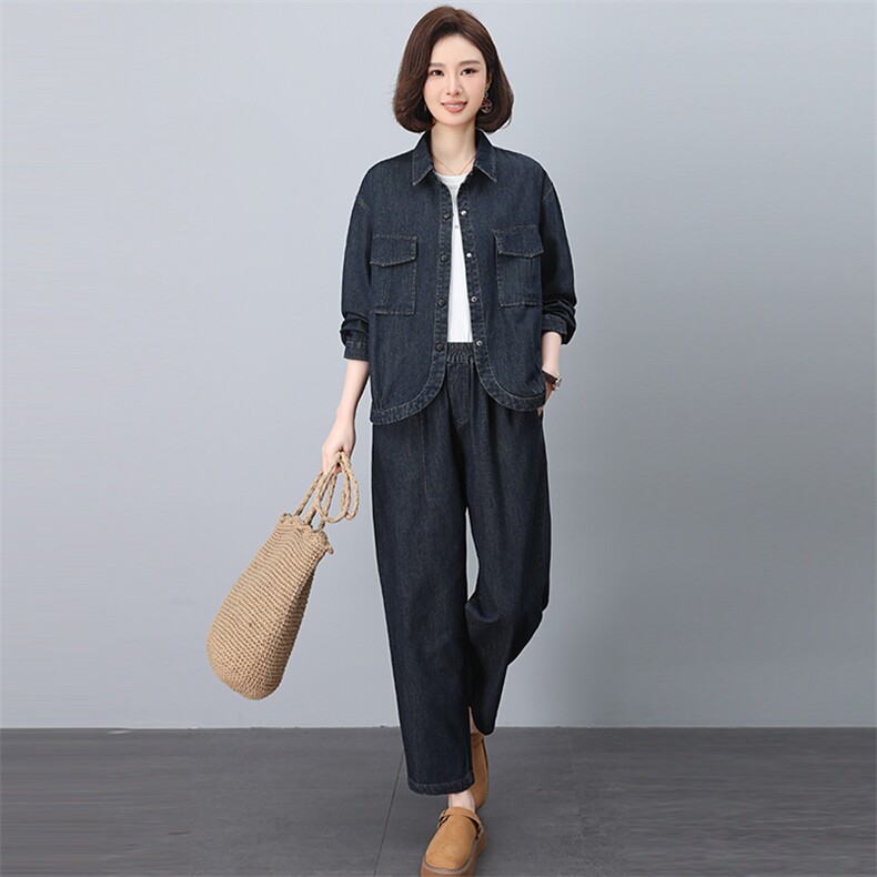 2025年夏季休闲牛仔套装,女装套装/套裙,悦见她