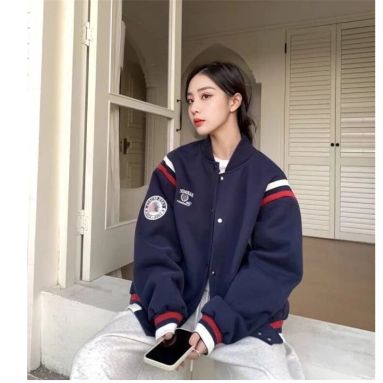 三条杠撞色开衫毛衣男冬季简约包芯纱毛衫百塔提花针织外套JK811图片