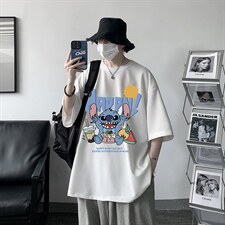 HT73077-P22华夫格t恤男短袖男大码五分袖大皂风，男装T恤，电商A040