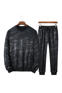 男日系暗迷彩休闲运动套装5032-1_556-M-4XL5XL-9XL卫衣图片