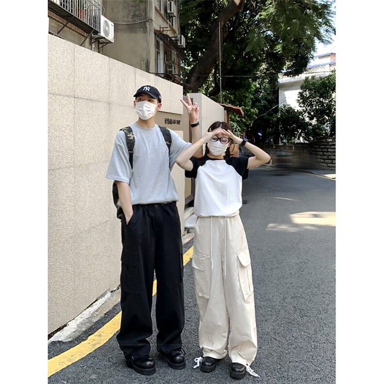 B221 美式ins街头hiphop宽松工装休闲裤子 LK23122-P65 控88图片