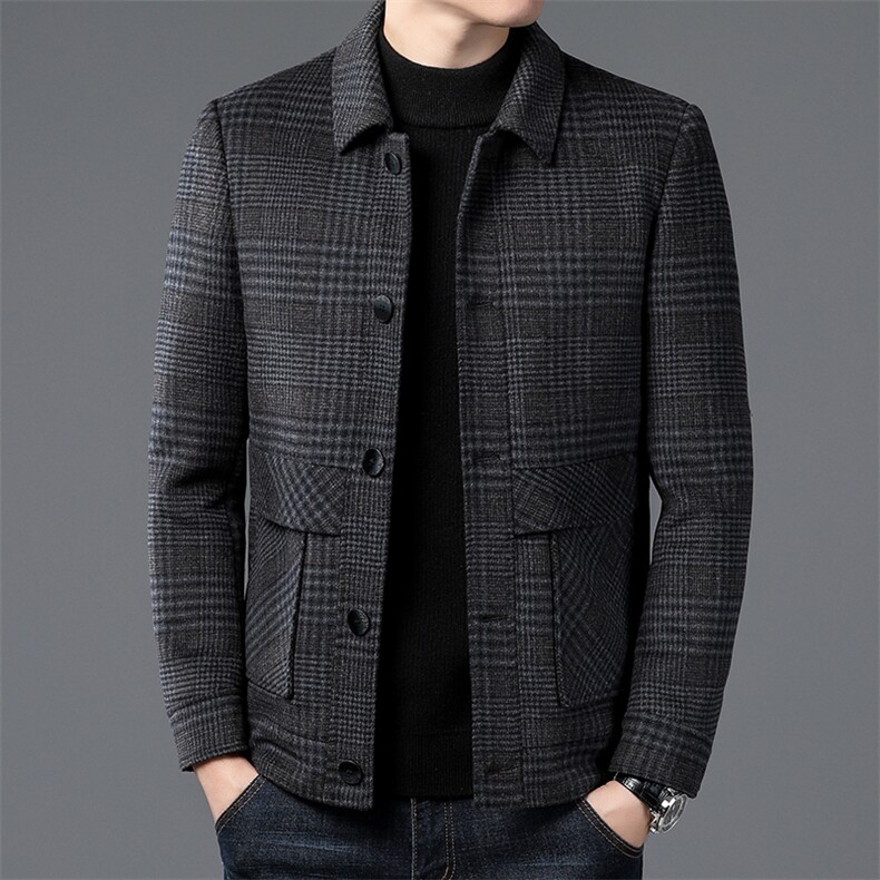 DZ9A63钱塘2020-3冬季厚款商务休闲翻领中年男士夹克外套P255图片