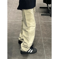 男夏季新款阔腿裤子潮流百搭宽松直筒休闲长裤K39，男装休闲裤，星座1116A（原606A-3）