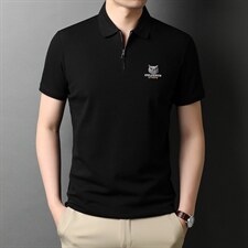 男士短袖t恤潮流休闲2023夏季新款立领拉链衣服夏天上衣，男装T恤，电商B212（原钱塘6029）