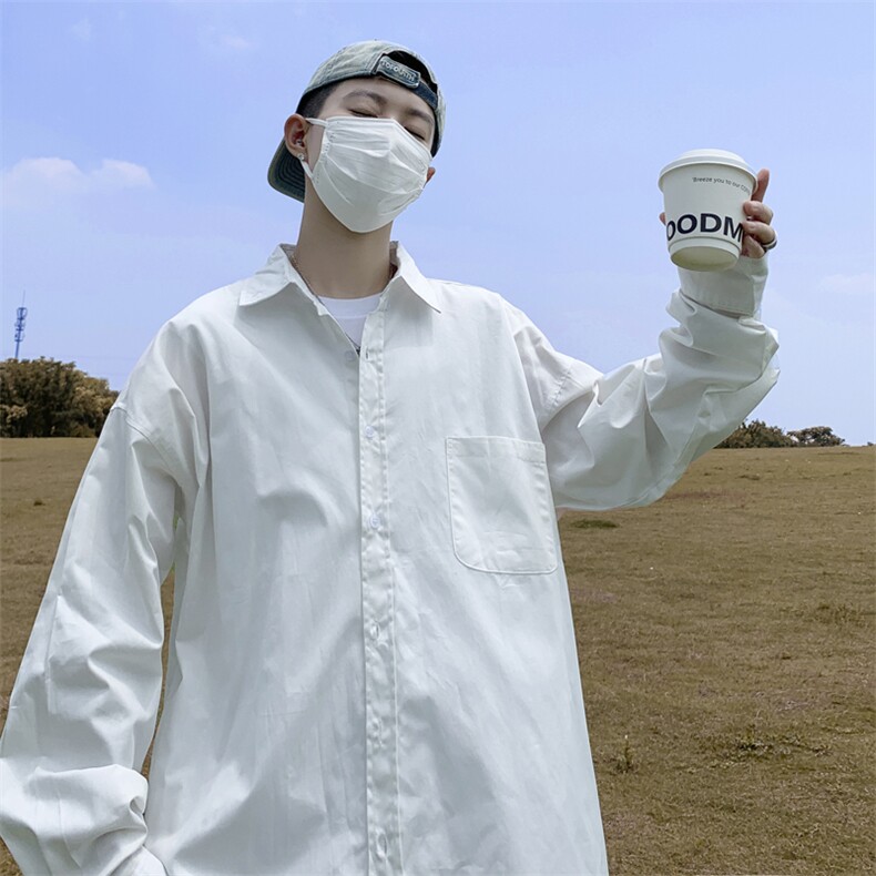 高品质秋冬款男长袖衬衫韩版纯色衬衣休闲外套CS410P35,男装衬衫,星座1013-1