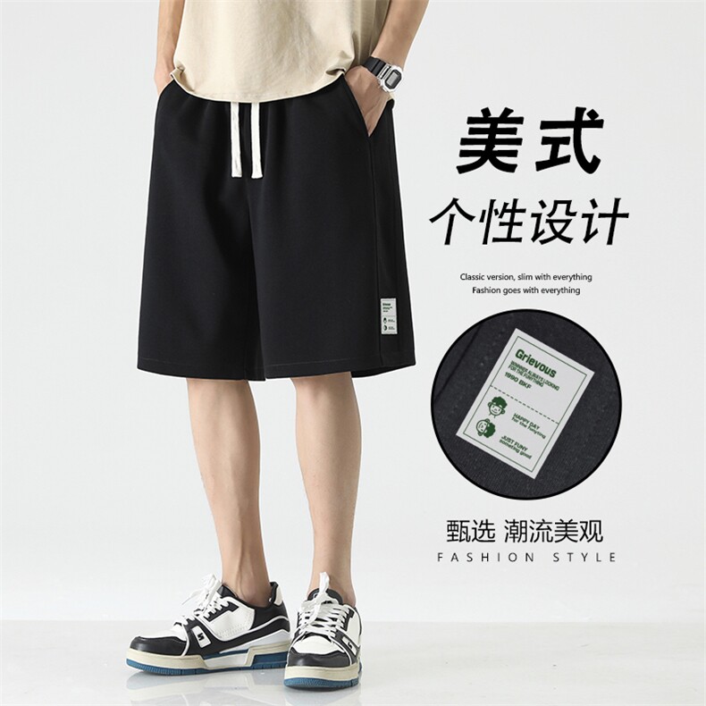 夏季薄款2026新款垂感百搭宽松休闲五分裤子XD1719-特批-29图片