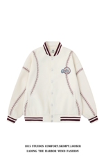 美式复古棒球服设计感潮牌情侣夹克外套1015-JK150-P138，男装夹克，四季星座1015