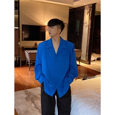 韩版高级感棉麻感衬衫男士长袖春夏季薄款休闲宽松亚麻衬衣外套潮，男装衬衫，星座506A