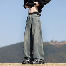 2025弯刀牛仔裤A158-913-P35特价加绒45，男装牛仔裤，电商A158
