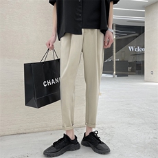 轻熟风夏季薄款宽松休闲裤垂感顺滑9分西裤男装1412-2/5078/P58，男装西裤，星座1412-2