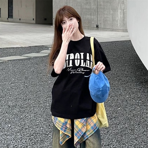 万针全刺绣工艺抖音得物高品质260克重磅纯棉双纱美式高街短袖T恤图片