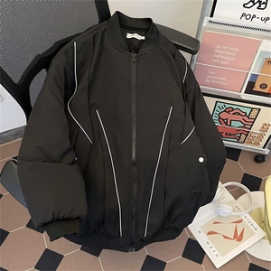 立领棒球服飞行员加厚棉衣外套男冬季机能风宽松vibe棉服1727 P95图片