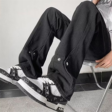 裤子高街水洗牛仔裤男设计感C938P45，男装牛仔裤，星座1116-2