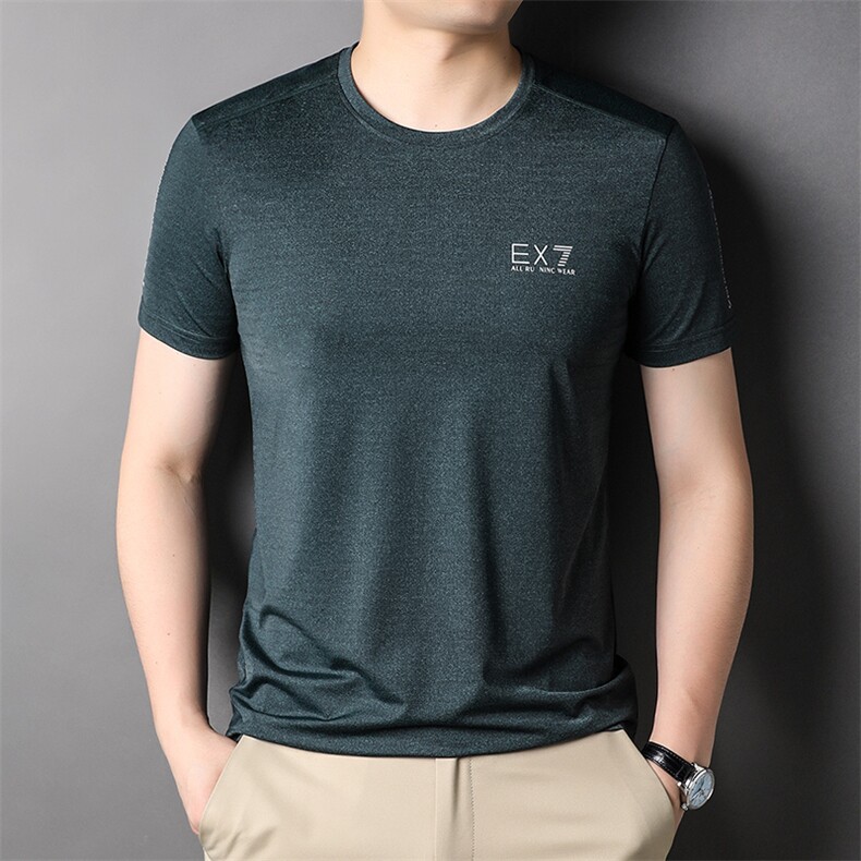 AG6257钱塘2020-3男士短袖T恤圆领百搭印花中青年男装上衣P43,男装T恤,钱塘207-3