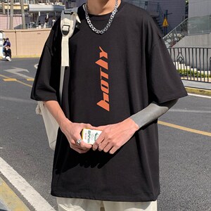DX17006-P20 纯短袖t恤男大码半袖打底衫宽松体恤衫 港风图片