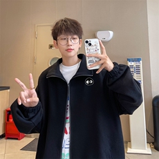 华夫格！开衫男外套男夹克男宽松华夫格上衣男港风HJK192-P55，男装夹克，电商B367