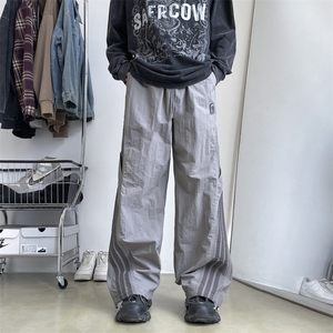 降落伞兵裤子男美式冲锋裤街舞阔腿裤速干潮牌工装裤Q1188-P43图片