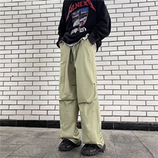 美式复古休闲阔腿裤男女秋季新款高街潮牌宽松直筒工装裤EK13-P35，男装休闲裤，星座1008