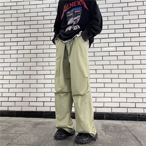 美式复古休闲阔腿裤男女秋季新款高街潮牌宽松直筒工装裤EK13-P35图片